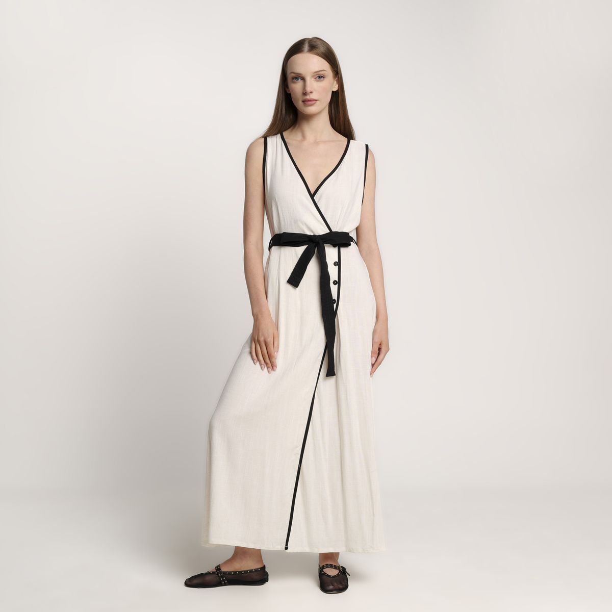 BASEMENT - Vestido Mujer Largo Casual Basement