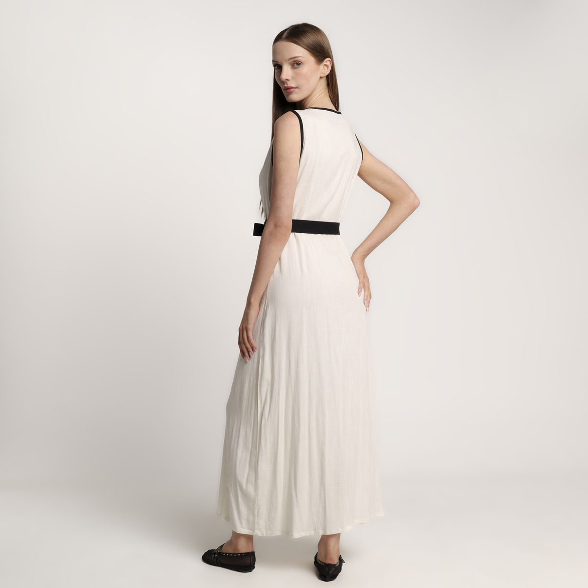 BASEMENT - Vestido Mujer Largo Casual Basement