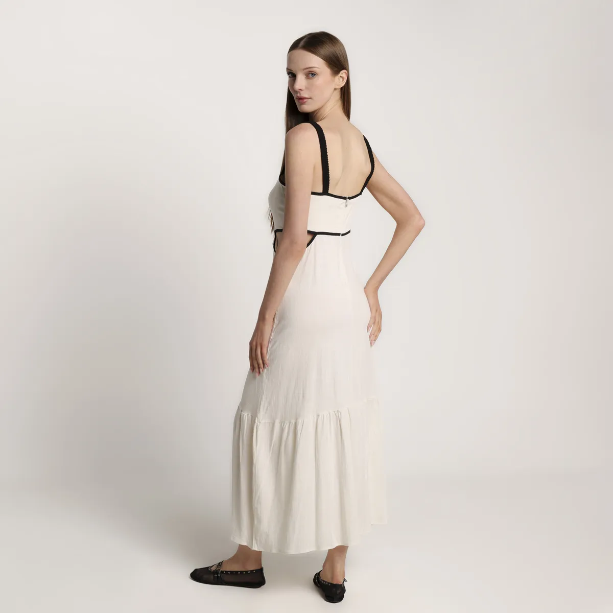 BASEMENT - Vestido Medio Casual Mujer de Algodón Basement 