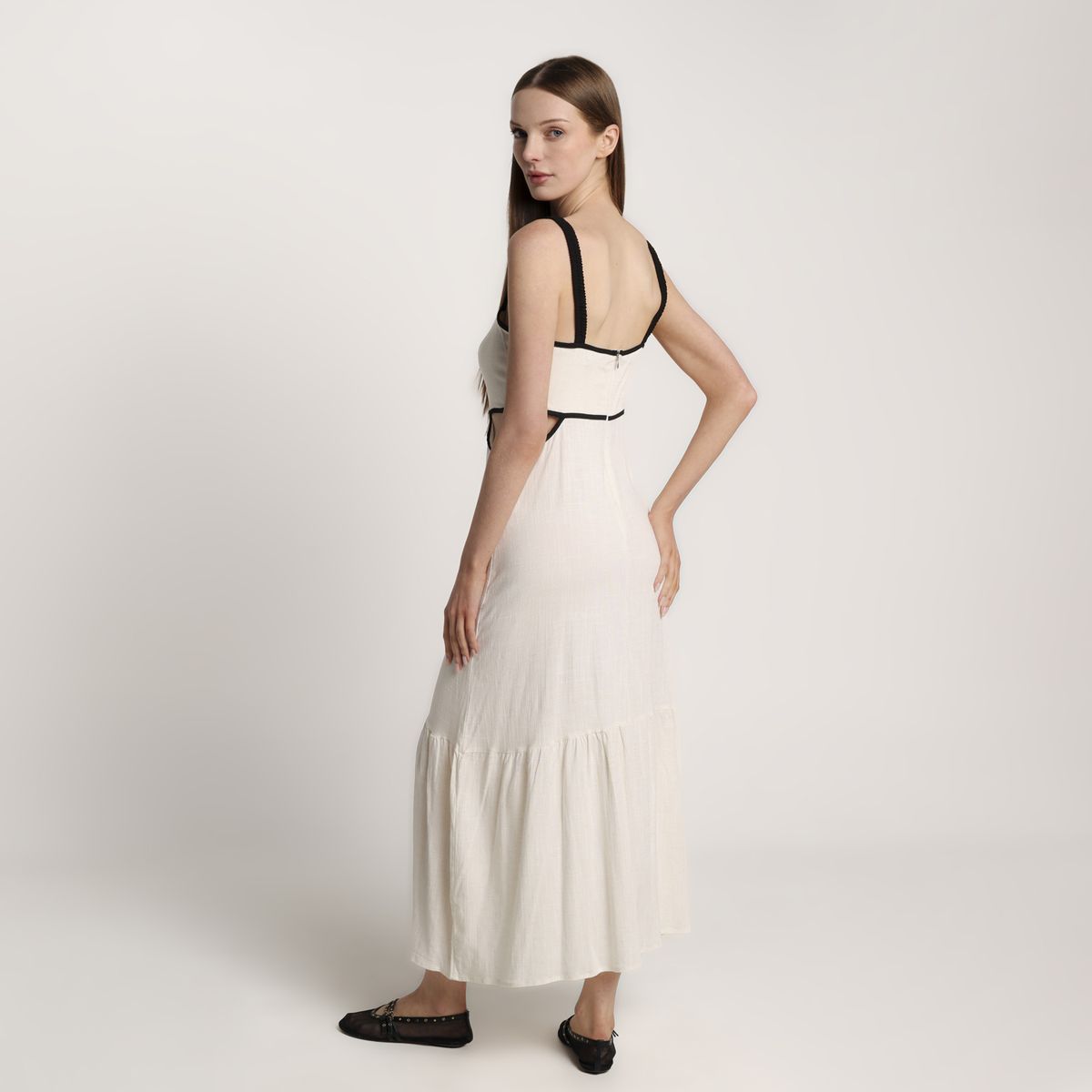BASEMENT - Vestido Medio Casual Mujer de Algodón Basement 