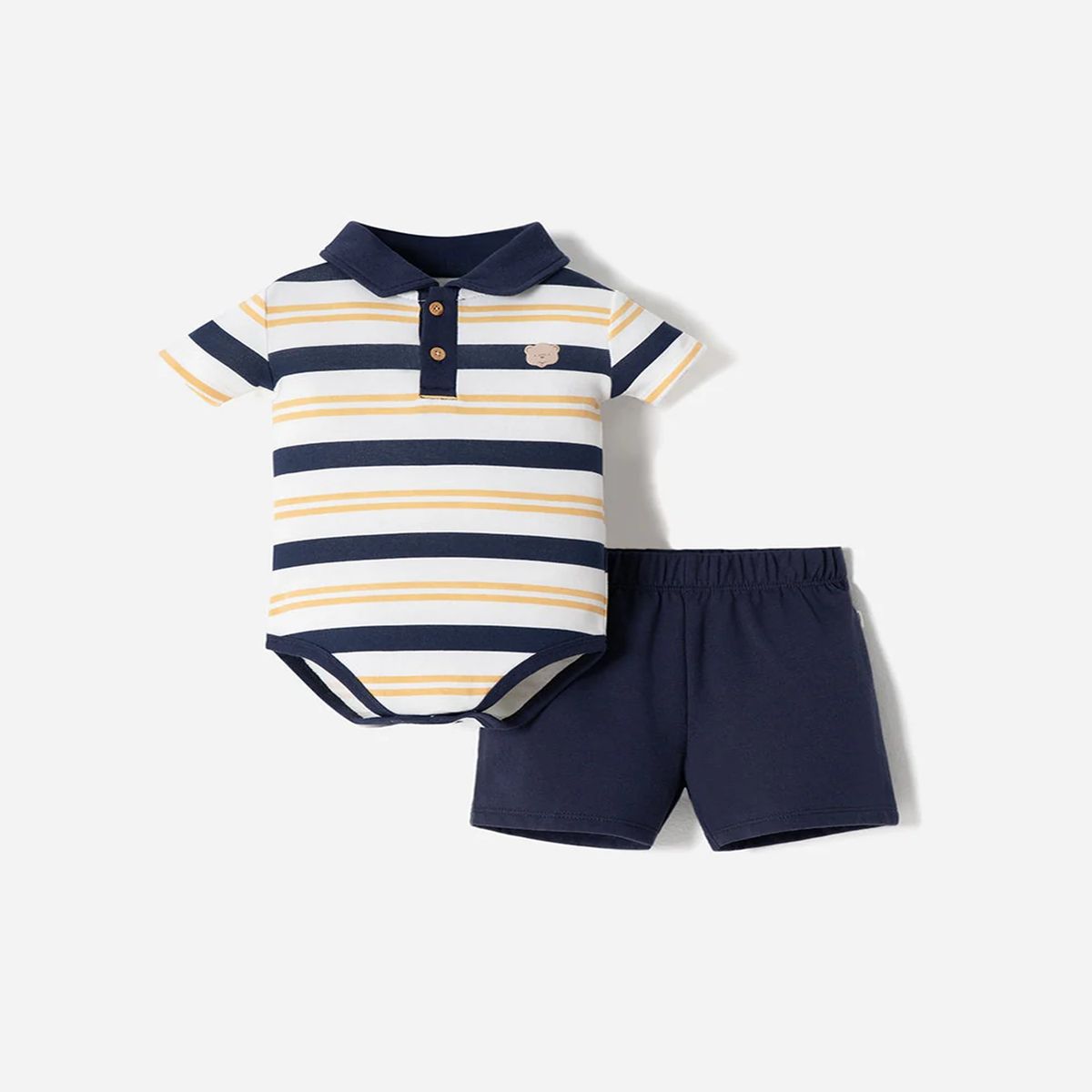 BABY FRESH - Conjunto Body manga corta + short para Bebé niño de Algodón Baby Fresh