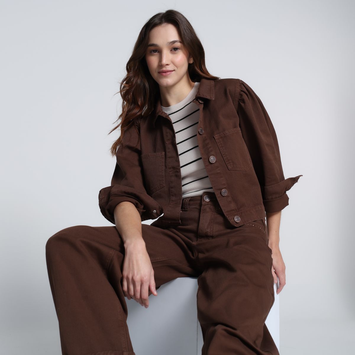 SYBILLA - Chaqueta Mujer de Algodón Sybilla