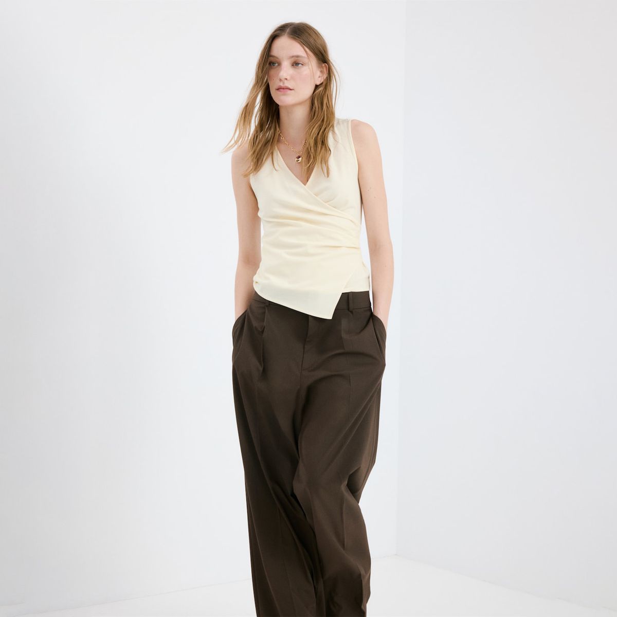 MANGO - Top Mujer Sin mangas Mango