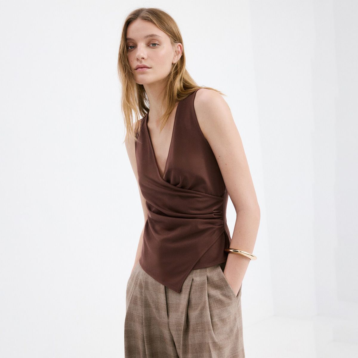 MANGO - Top Mujer Sin mangas Mango