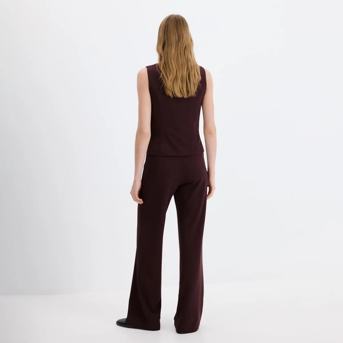 MANGO - Pantalón Recto Mujer Tiro bajo Mango