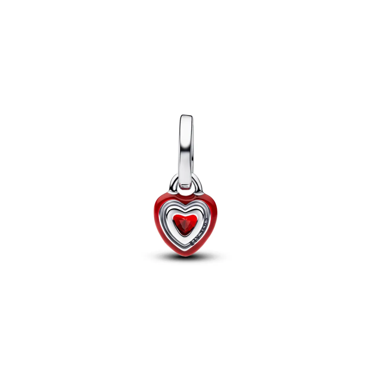 PANDORA - Charm MINI COLGANTE CORAZÓN ROJO