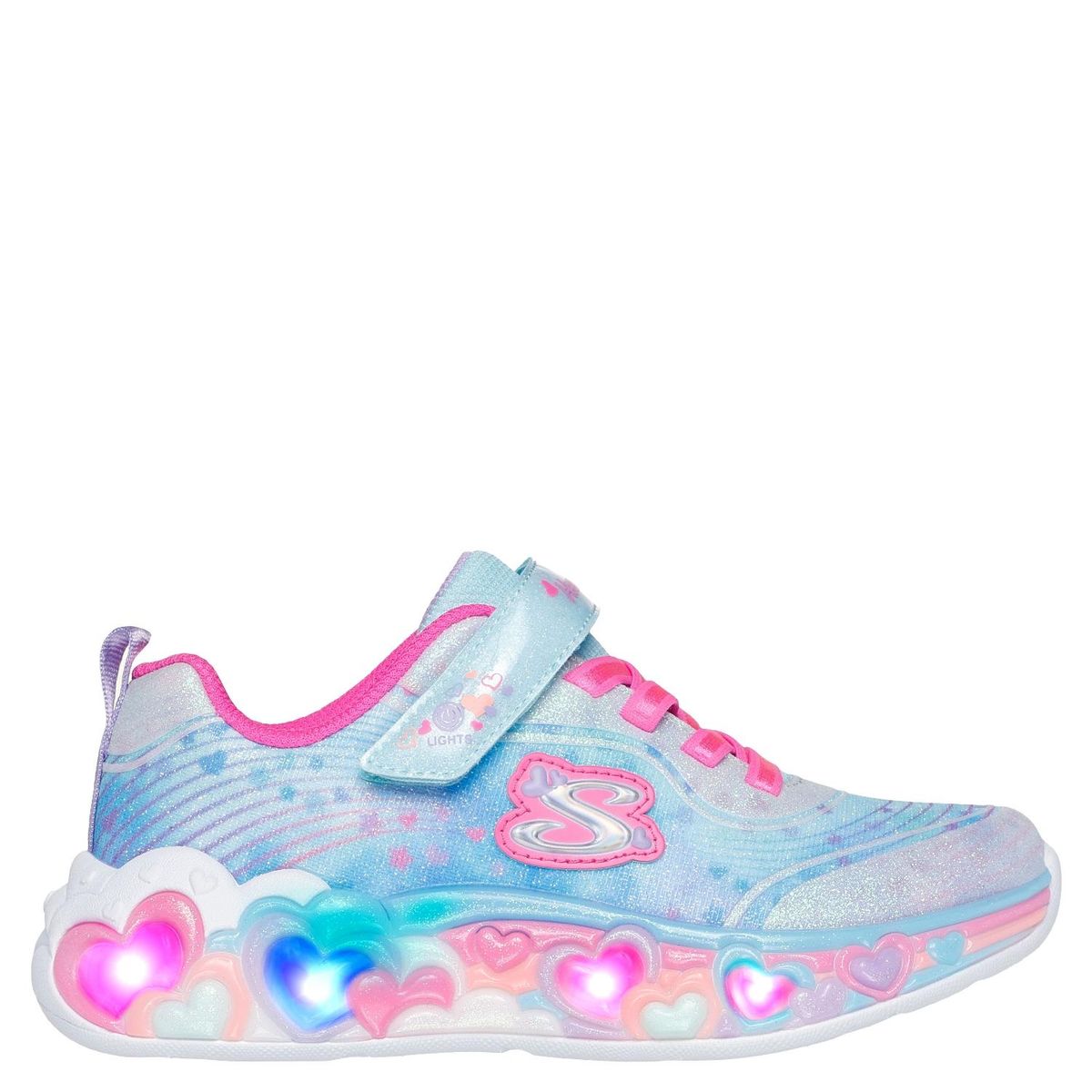 SKECHERS - Tenis con luces Skechers Eternal Niña con Velcro