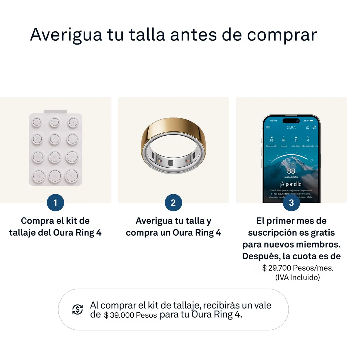 OURA - Kit de Tallaje Oura Ring 4