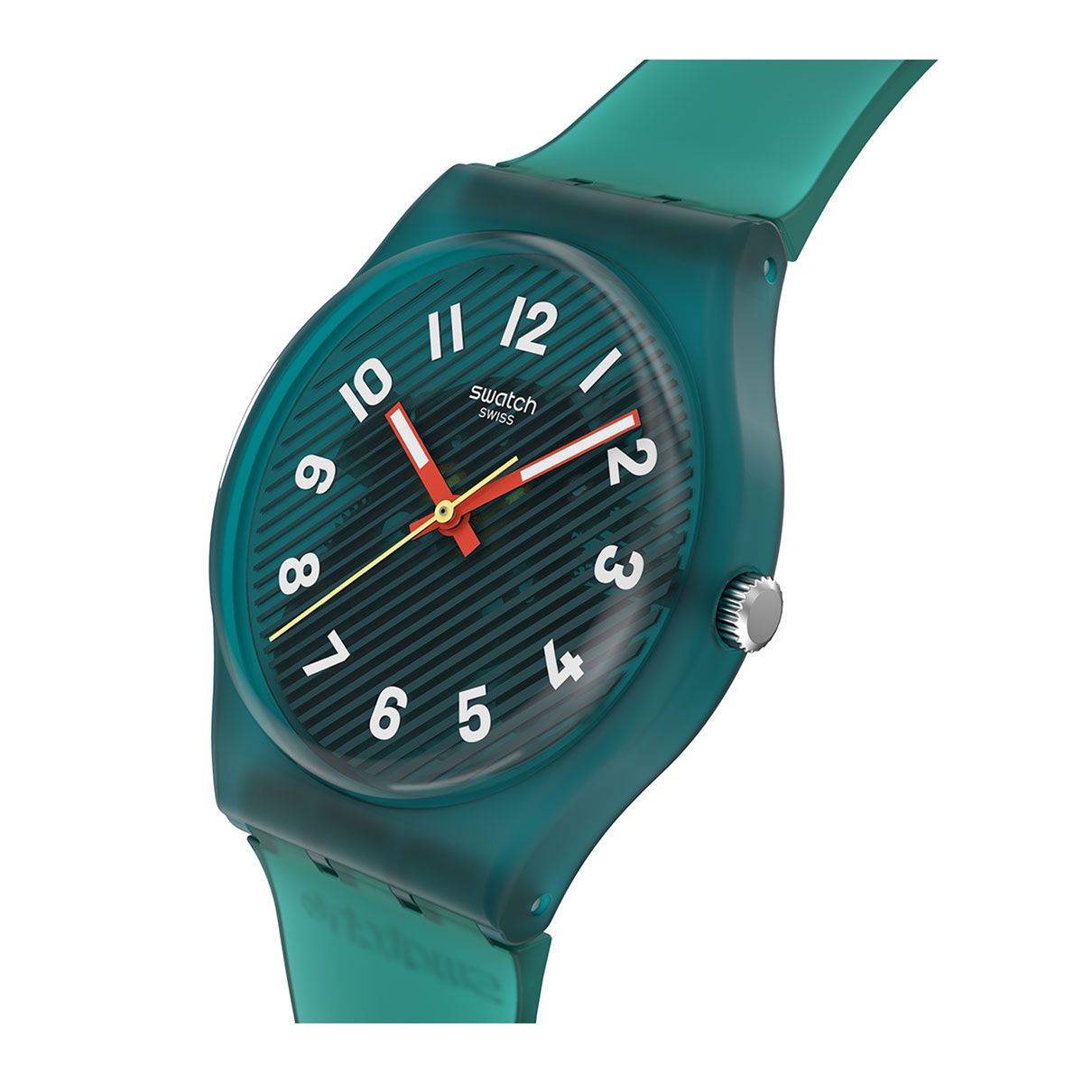 SWATCH - Reloj Swatch Unisex Wavelengths Of Moss. Relojes Silicona Verde SO28L100