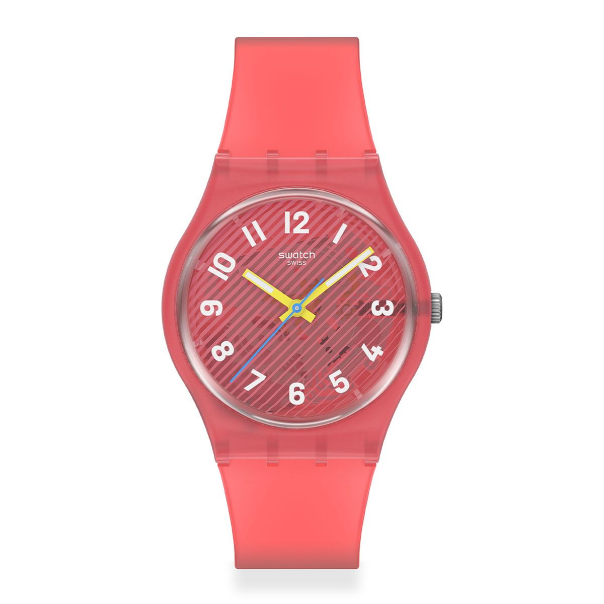 SWATCH - Reloj Swatch Unisex Wavelengths Of Coral. Relojes Silicona Rojo SO28P114