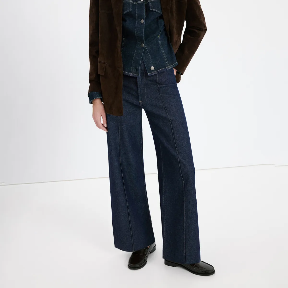 MANGO - Jean Recto Mujer Tiro alto Mango