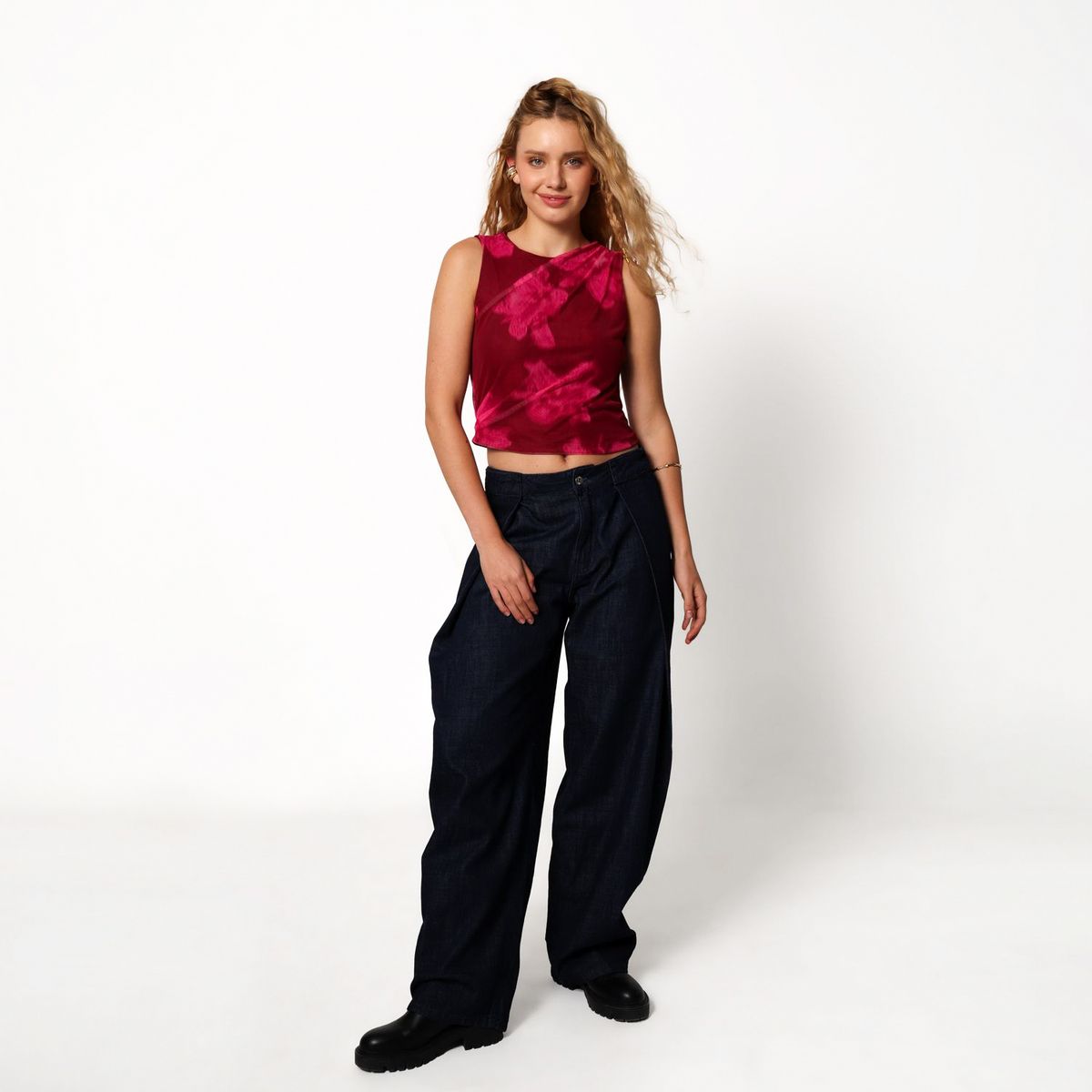 ARIA VEGA X FALABELLA - Jean Balloon Mujer Tiro medio Aria Vega X Falabella