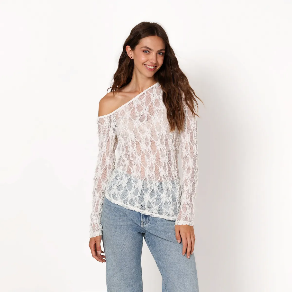 ARIA VEGA X FALABELLA - Blusa Mujer Con transparecia Manga larga Aria Vega X Falabella  
