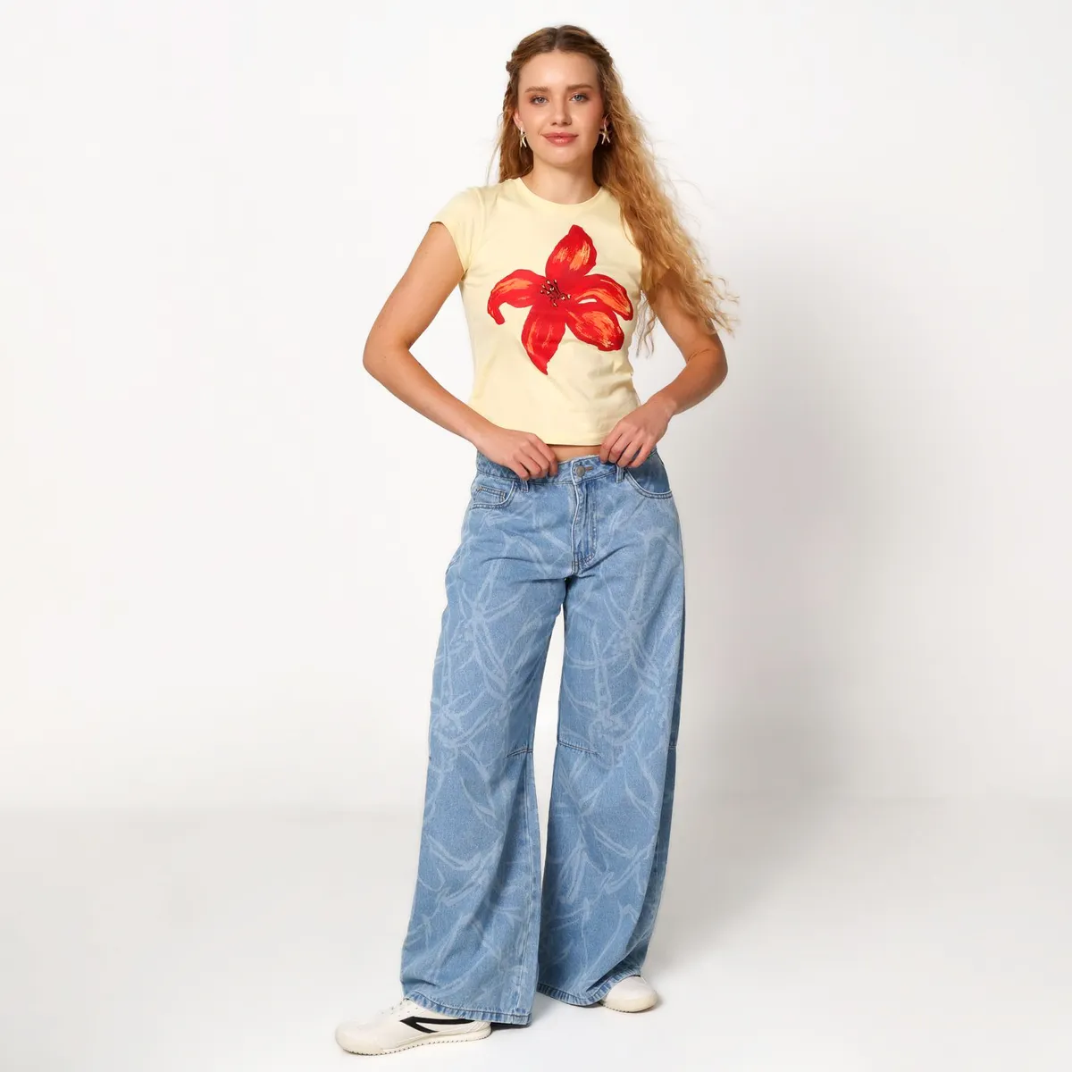 ARIA VEGA X FALABELLA - Camiseta Mujer con Estampado Manga corta de Algodón Aria Vega X Falabella  