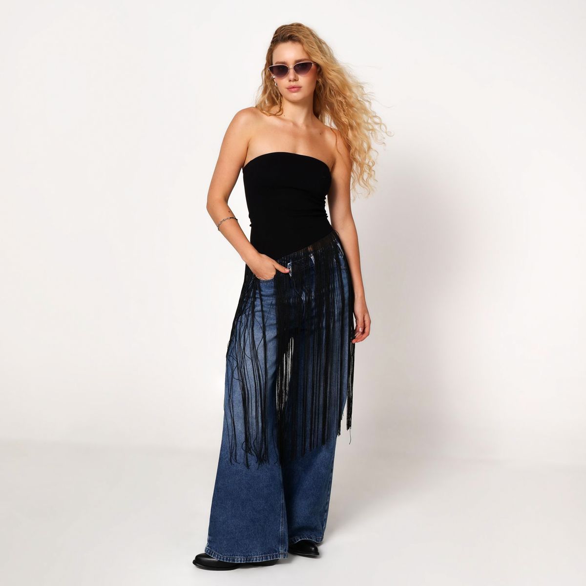 ARIA VEGA X FALABELLA - Jean Wide leg Mujer Tiro medio Aria Vega X Falabella