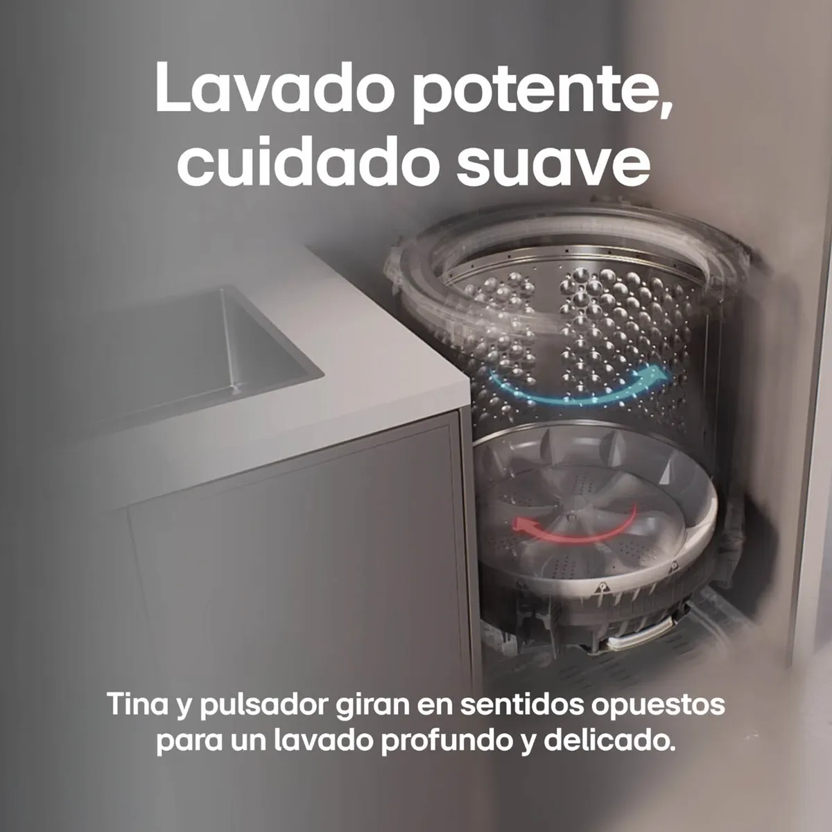 LG - Lavadora LG Carga Superior 13 kg WT13NVTB 