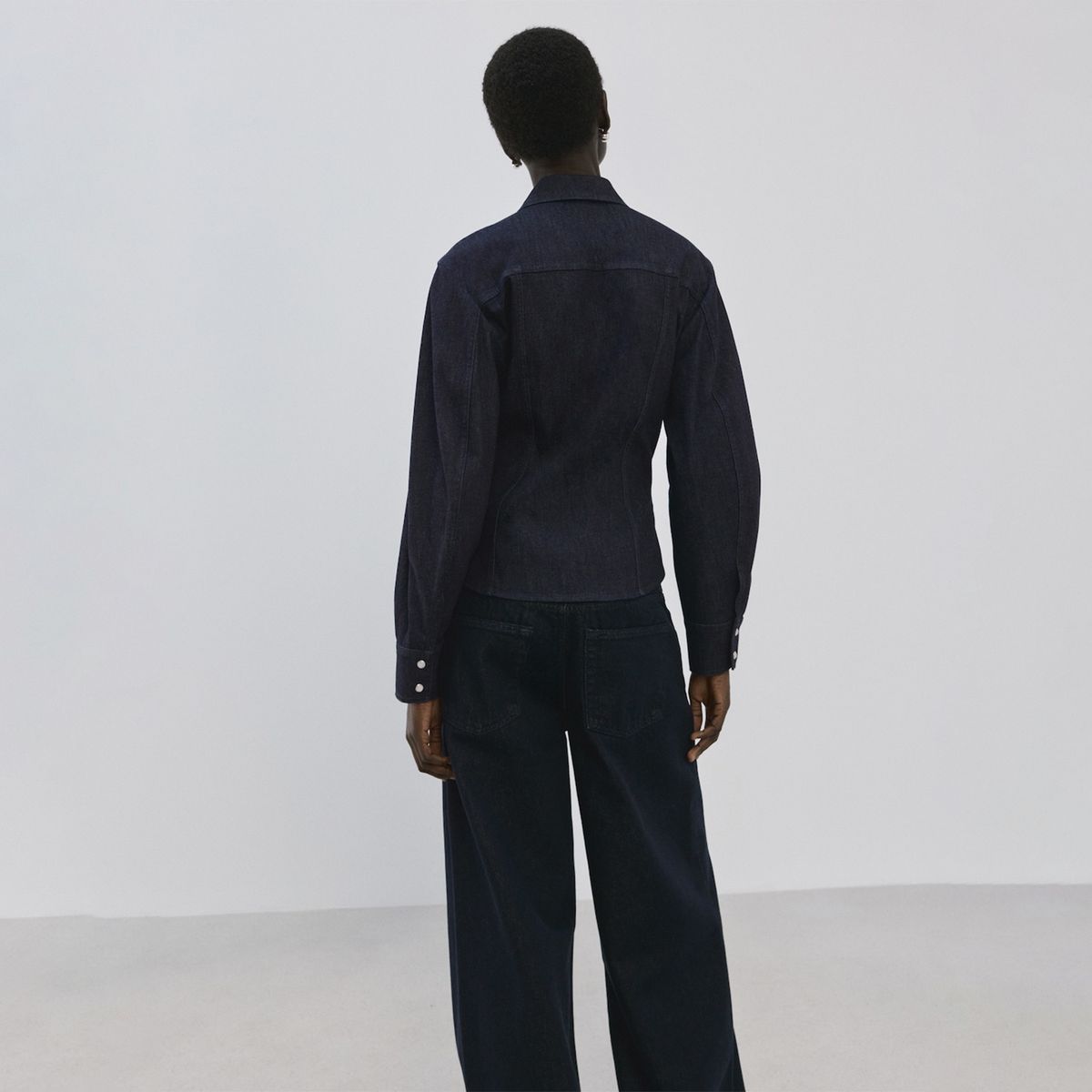 MANGO - Camisa Mujer De jean Manga larga Mango