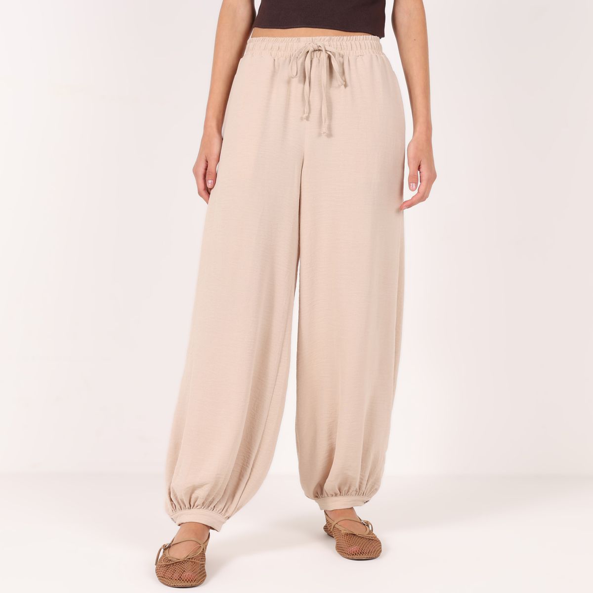 SYBILLA - Pantalón Slouchy Mujer Tiro medio Sybilla
