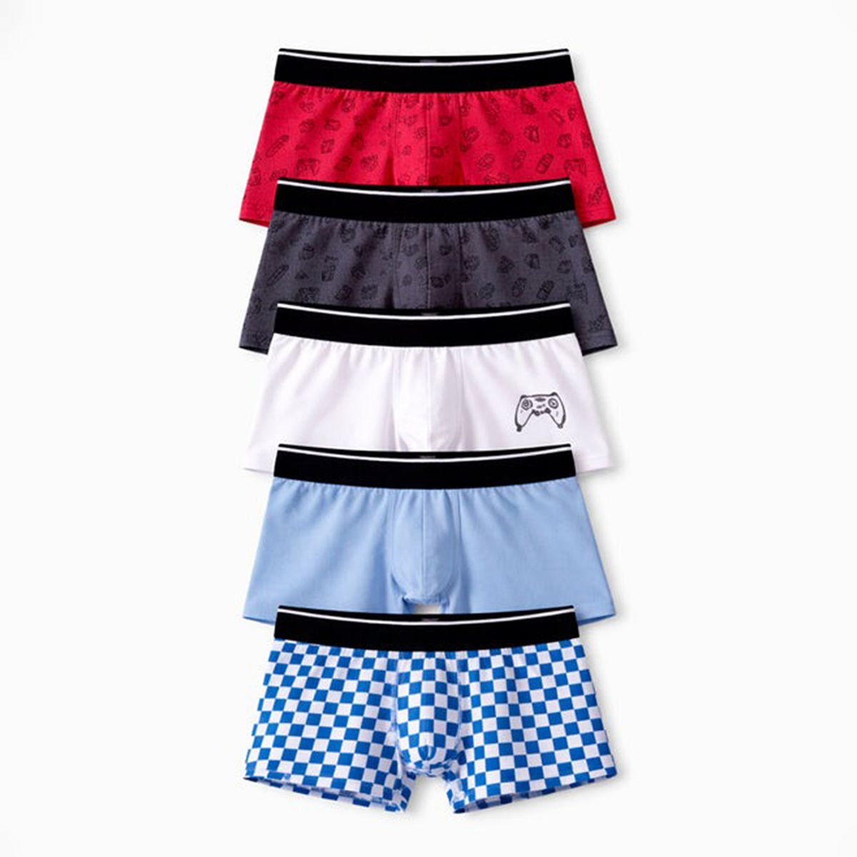 GEF - Boxers para Niño Pack de 5 unidades de Algodón Gef