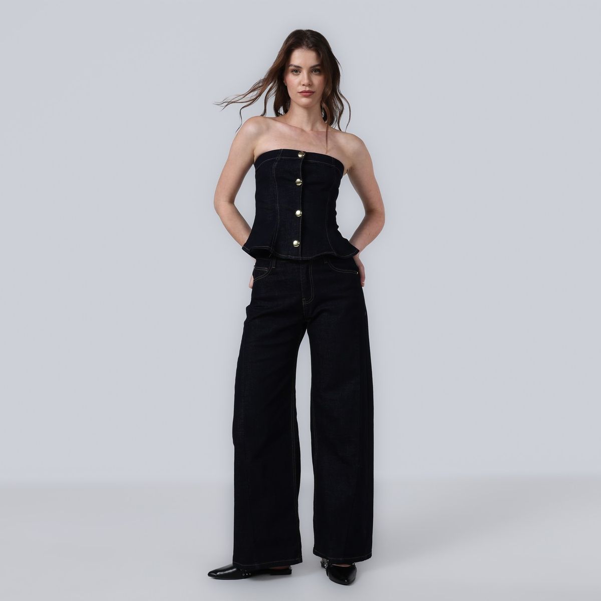 BASEMENT - Jean Balloon Mujer Tiro Medio Basement