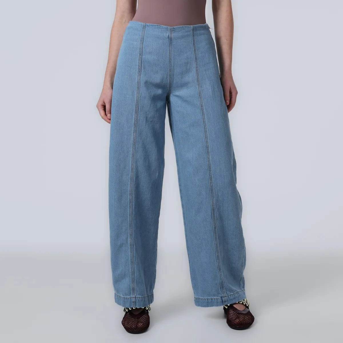 BASEMENT - Jean Balloon Mujer Tiro medio Basement