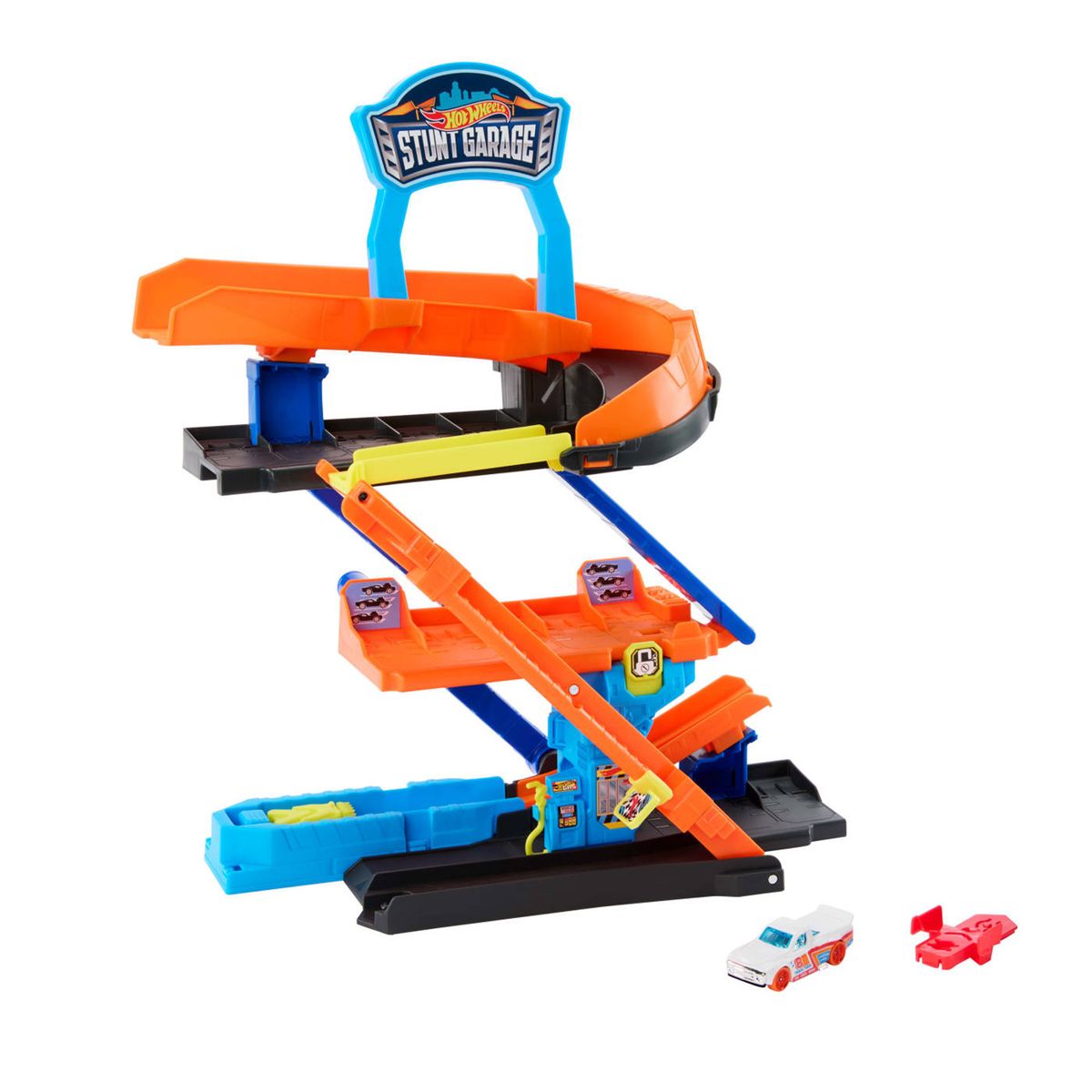 HOT WHEELS - Hot Wheels City Garage de Acrobacias Circuito Vertical 4+