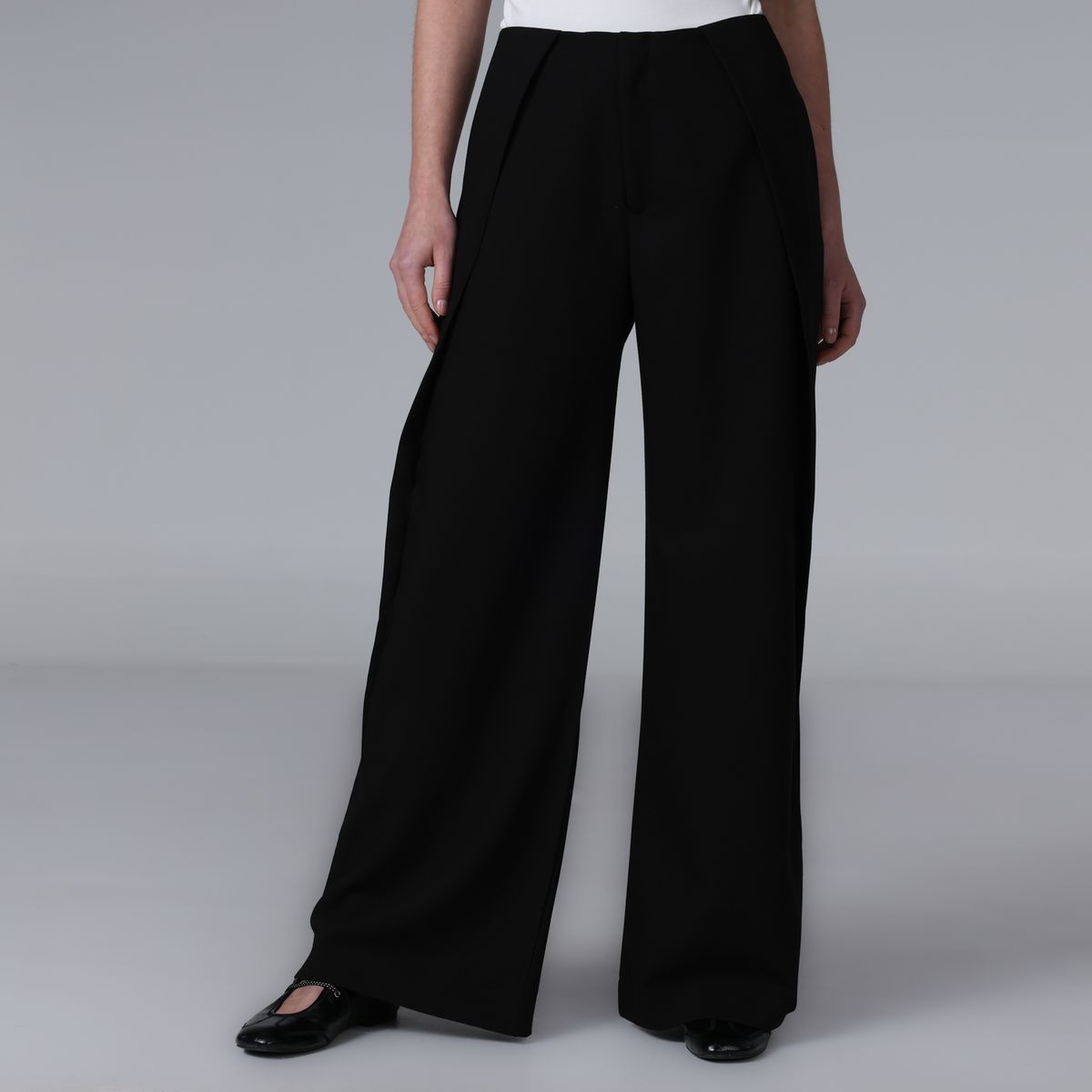 BASEMENT - Pantalón Wide leg Mujer Tiro medio Basement