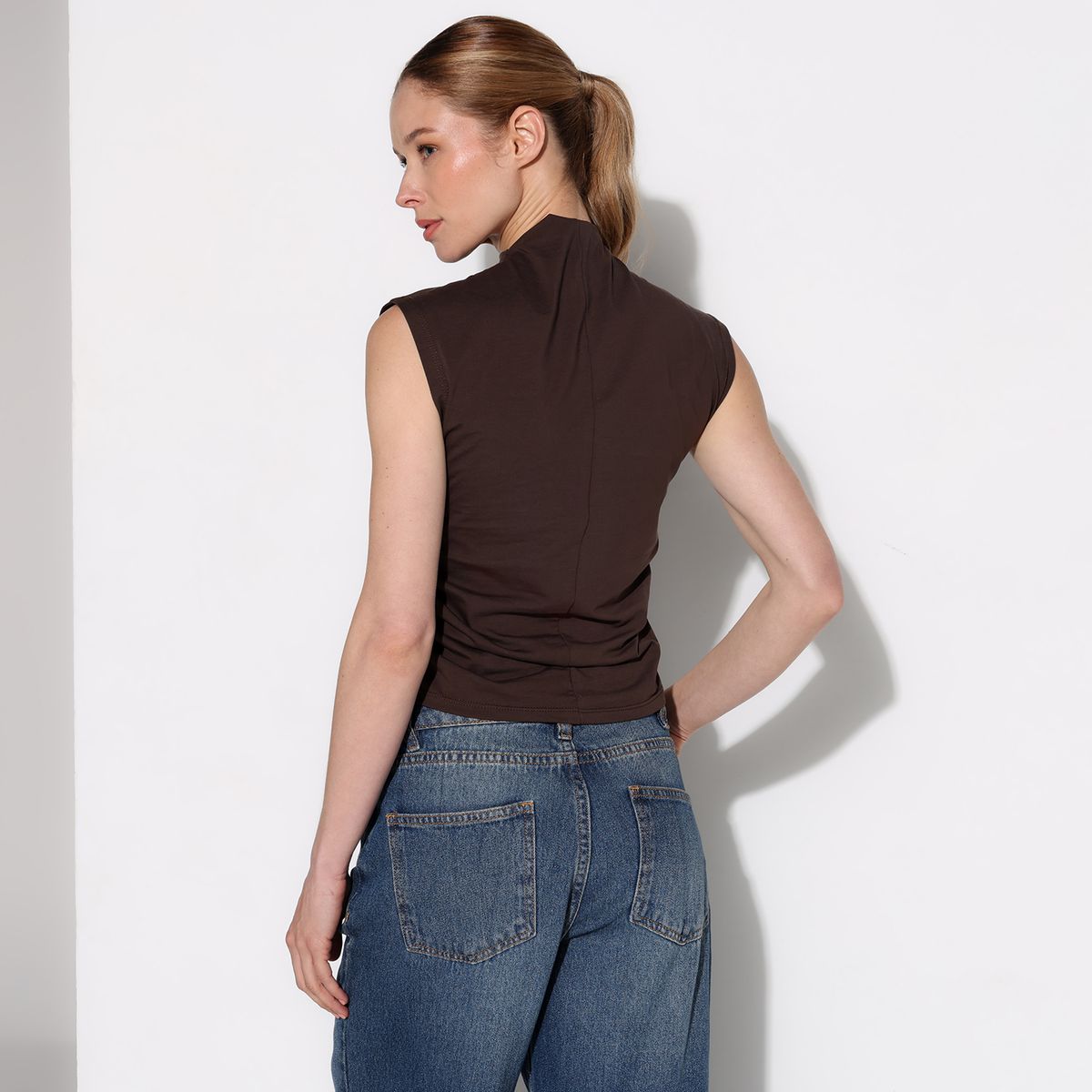 BASEMENT - Blusa Mujer Sin mangas Basement