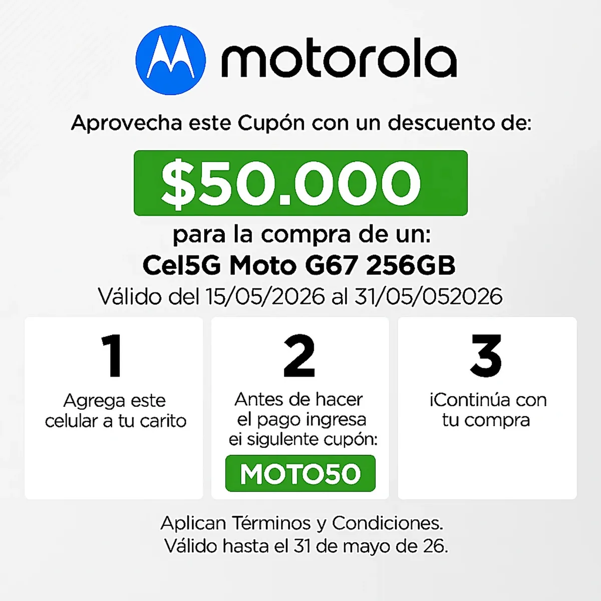 MOTOROLA - Celular | Moto g67 | 5G | 256 GB | 8GB