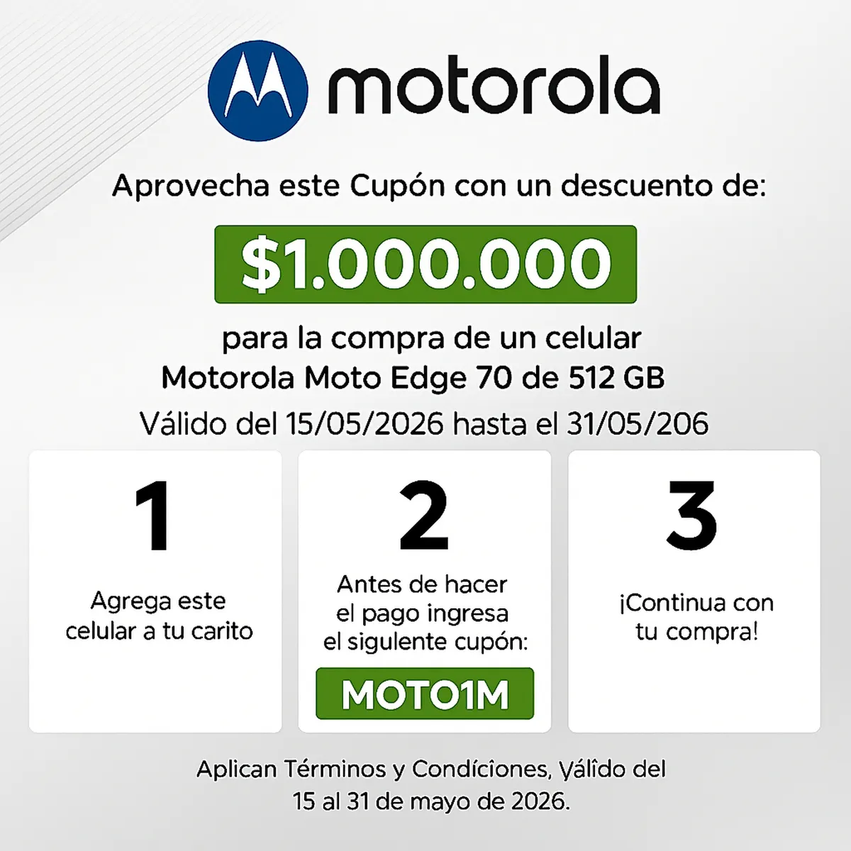 MOTOROLA - Celular | Moto Edge 70 | 5G | 512 GB | 12GB