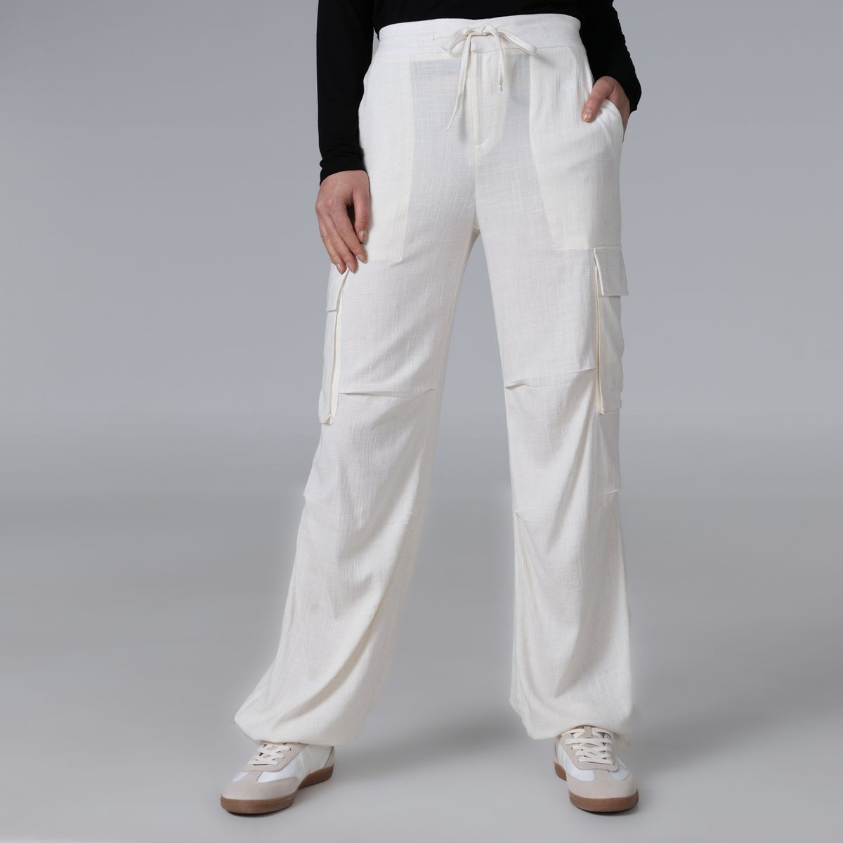 BASEMENT - Pantalón Cargo Mujer Tiro medio Basement