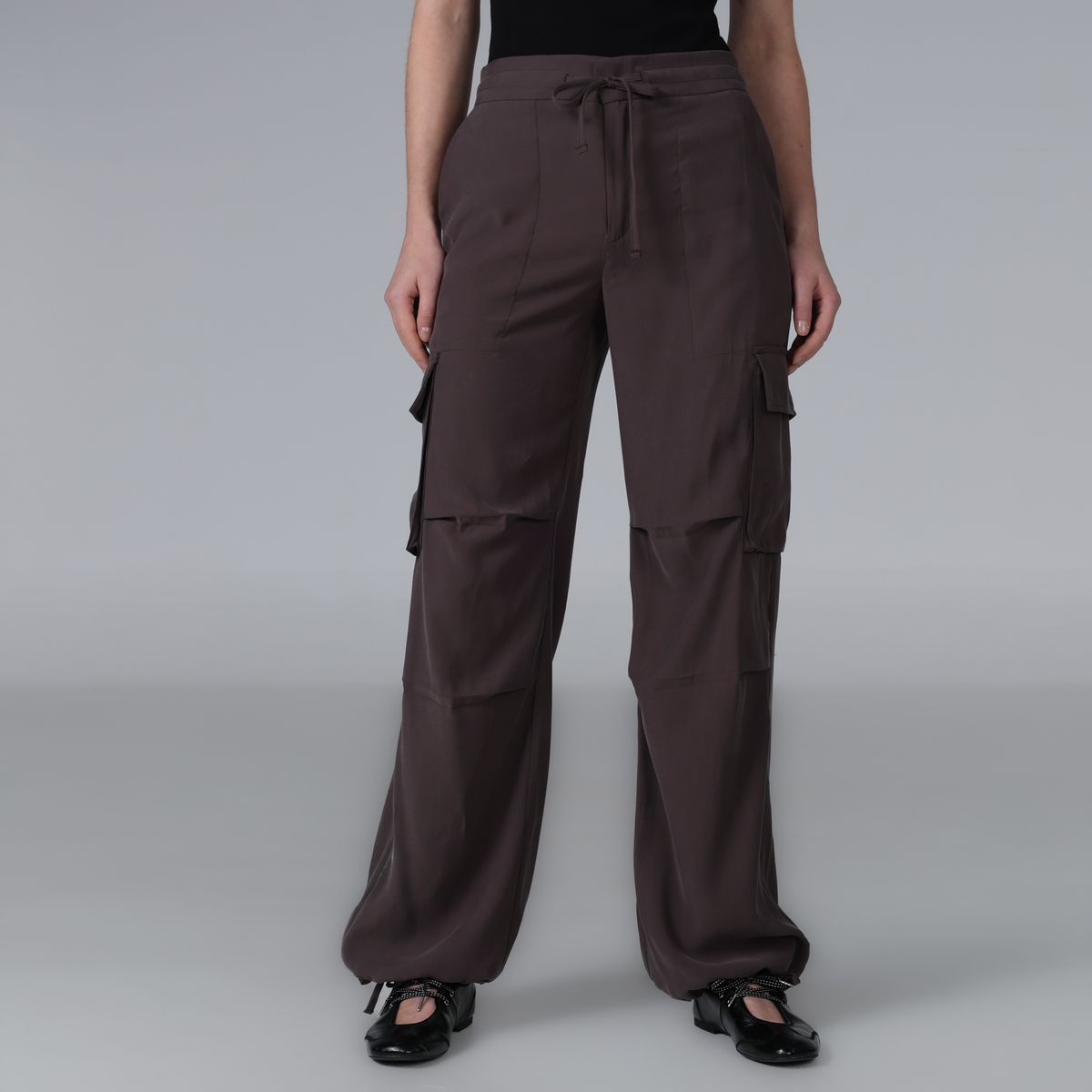 BASEMENT - Pantalón Cargo Mujer Tiro medio Basement