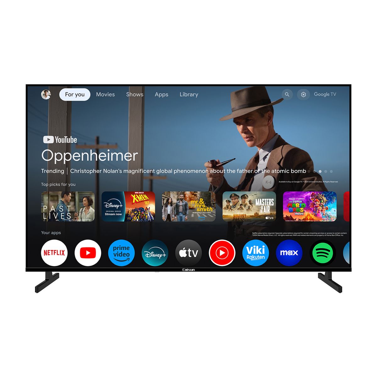 CAIXUN - Televisor | Caixun | 55 pulgadas | LED | 4K UHD | C55KAUG 