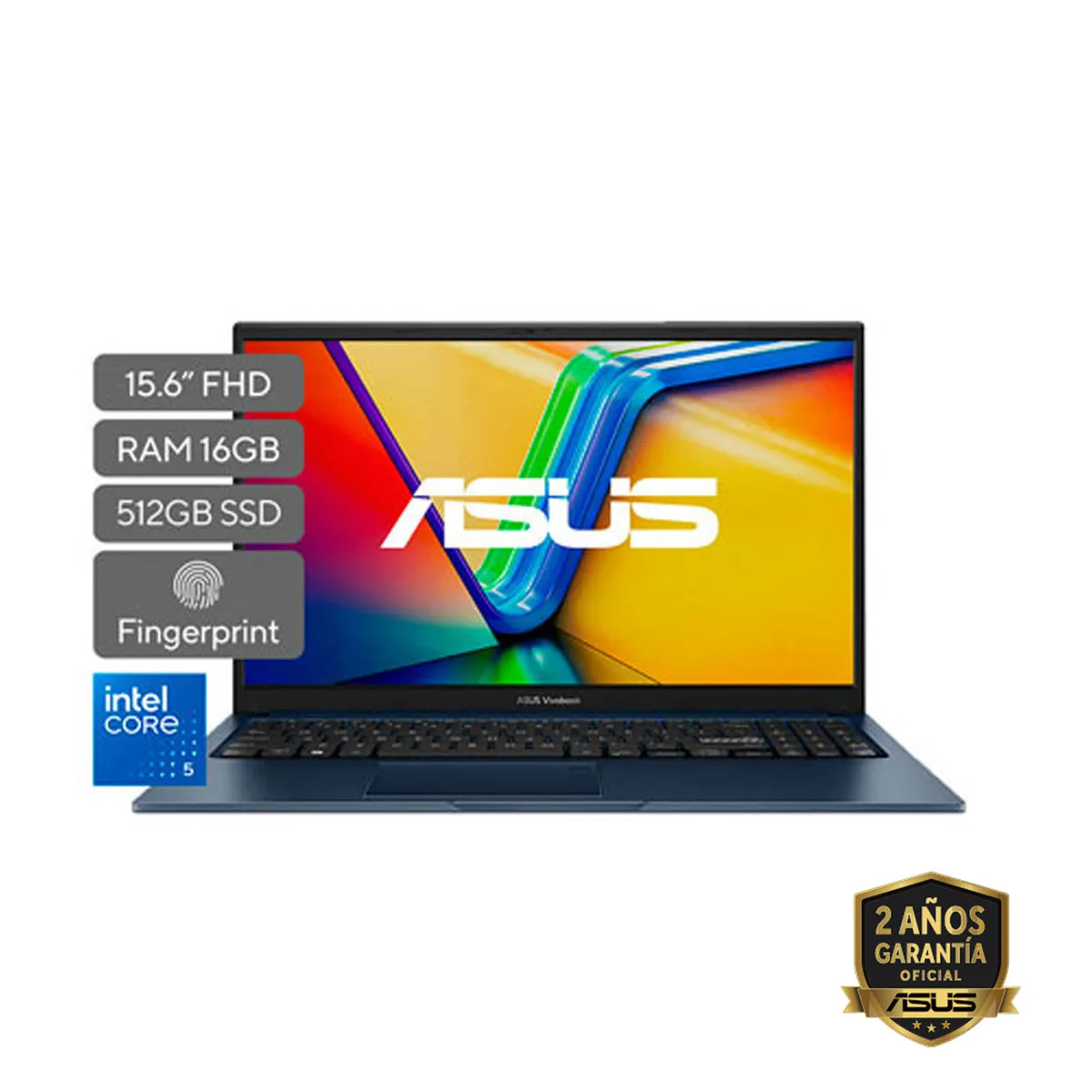 ASUS - Portátil ASUS Vivobook 15 |Intel Core 5 | DDR5 16GB|  512 GB SSD de almacenamiento | Windows 11 Home|15.6 Pulgadas |X1504VA-BQ4090W |  Computador portátil