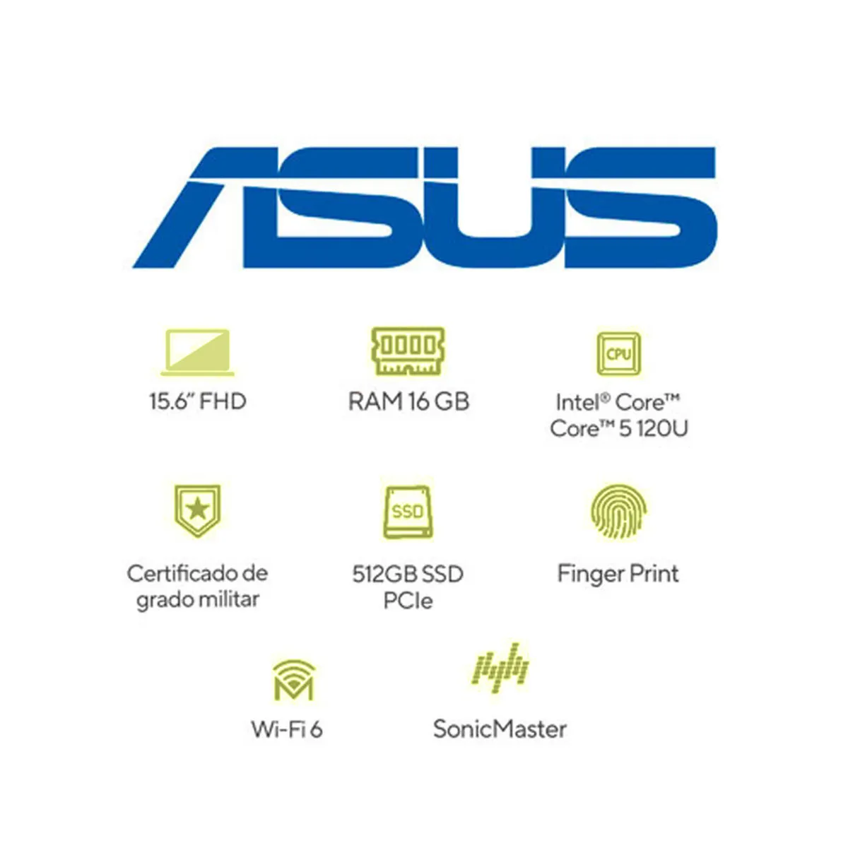 ASUS - Portátil ASUS Vivobook 15 |Intel Core 5 | DDR5 16GB|  512 GB SSD de almacenamiento | Windows 11 Home|15.6 Pulgadas |X1504VA-BQ4090W |  Computador portátil