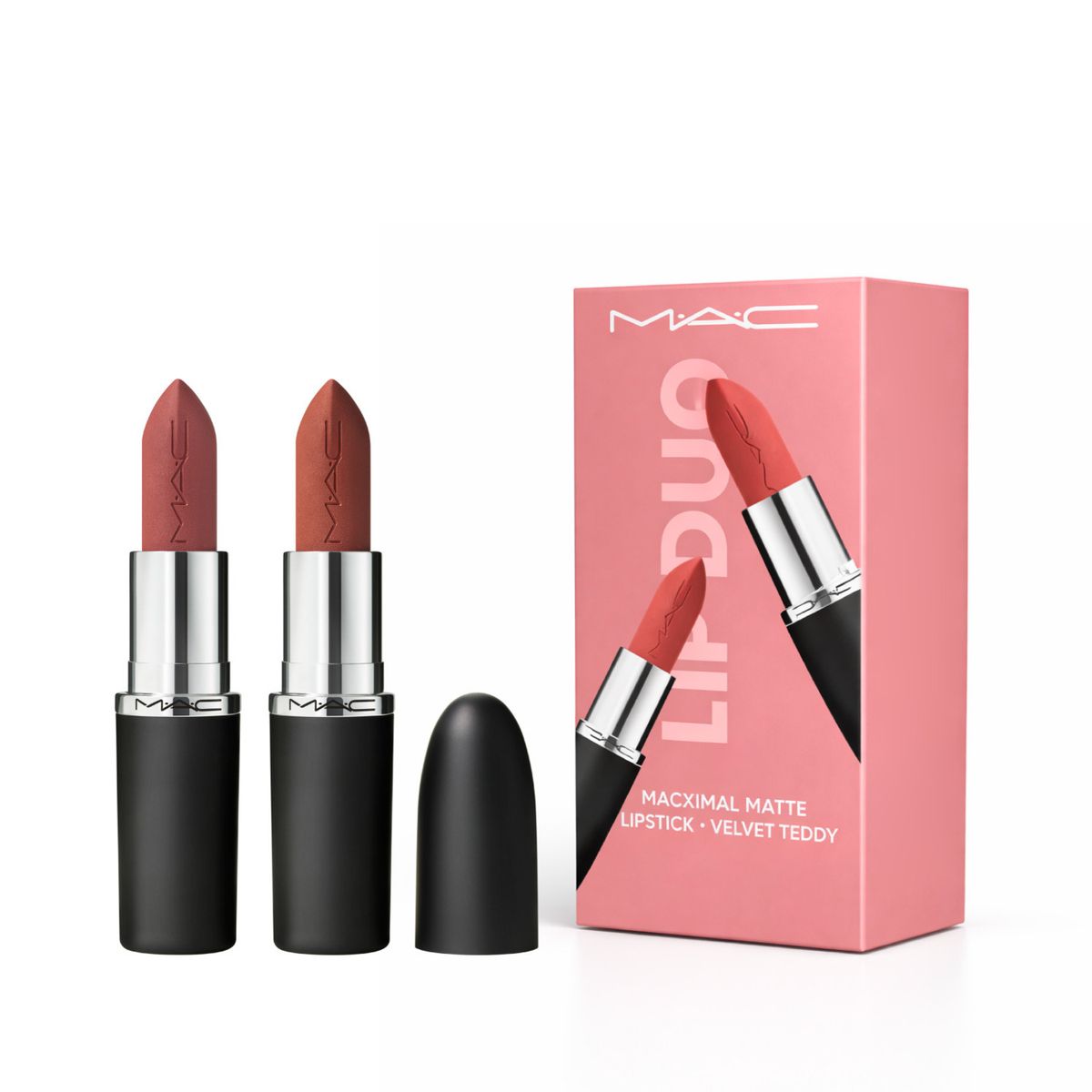 MAC COSMETICS - Set Labial Lip Duo Macximal Mate Teddy Mac Cosmetics