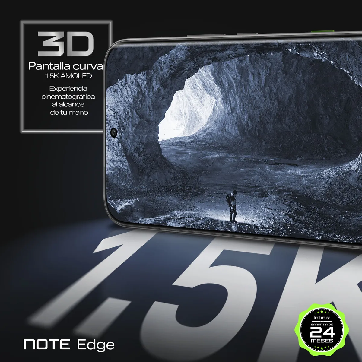 INFINIX - Celular | Infinix Note Edge | 5G | 256 GB | 8GB RAM | Incluye audifonos inalámbricos