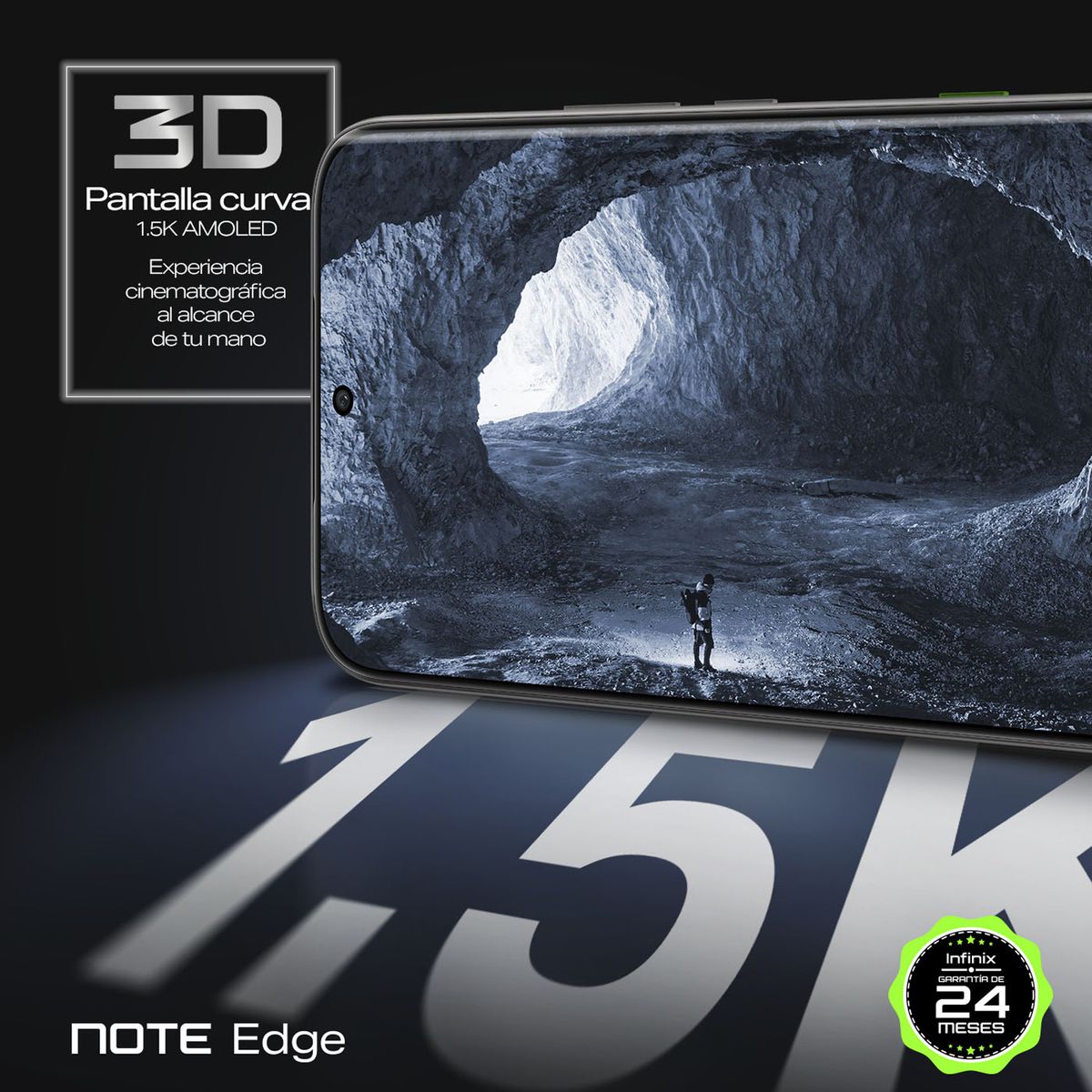 INFINIX - Celular | Infinix Note Edge | 5G | 256 GB | 8GB RAM | Incluye audifonos inalámbricos