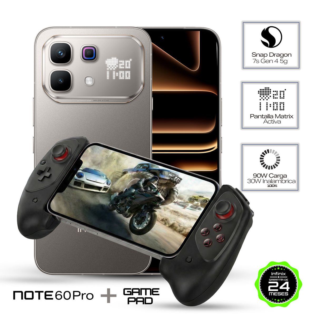 INFINIX - Celular | Infinix Note 60Pro | 5G | 256 GB | 8GB RAM |