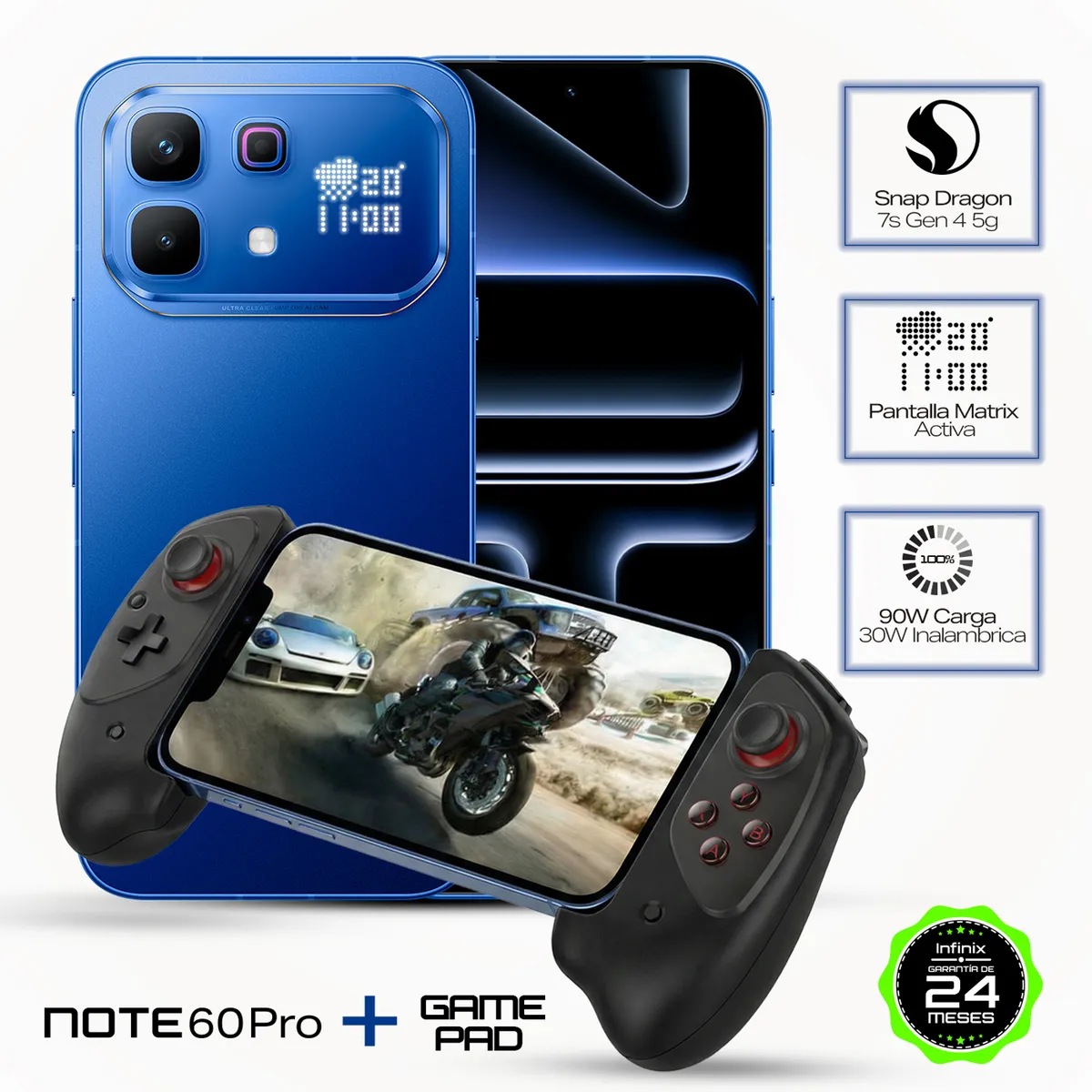 INFINIX - Celular | Infinix Note 60Pro | 5G | 256 GB | 8GB RAM |