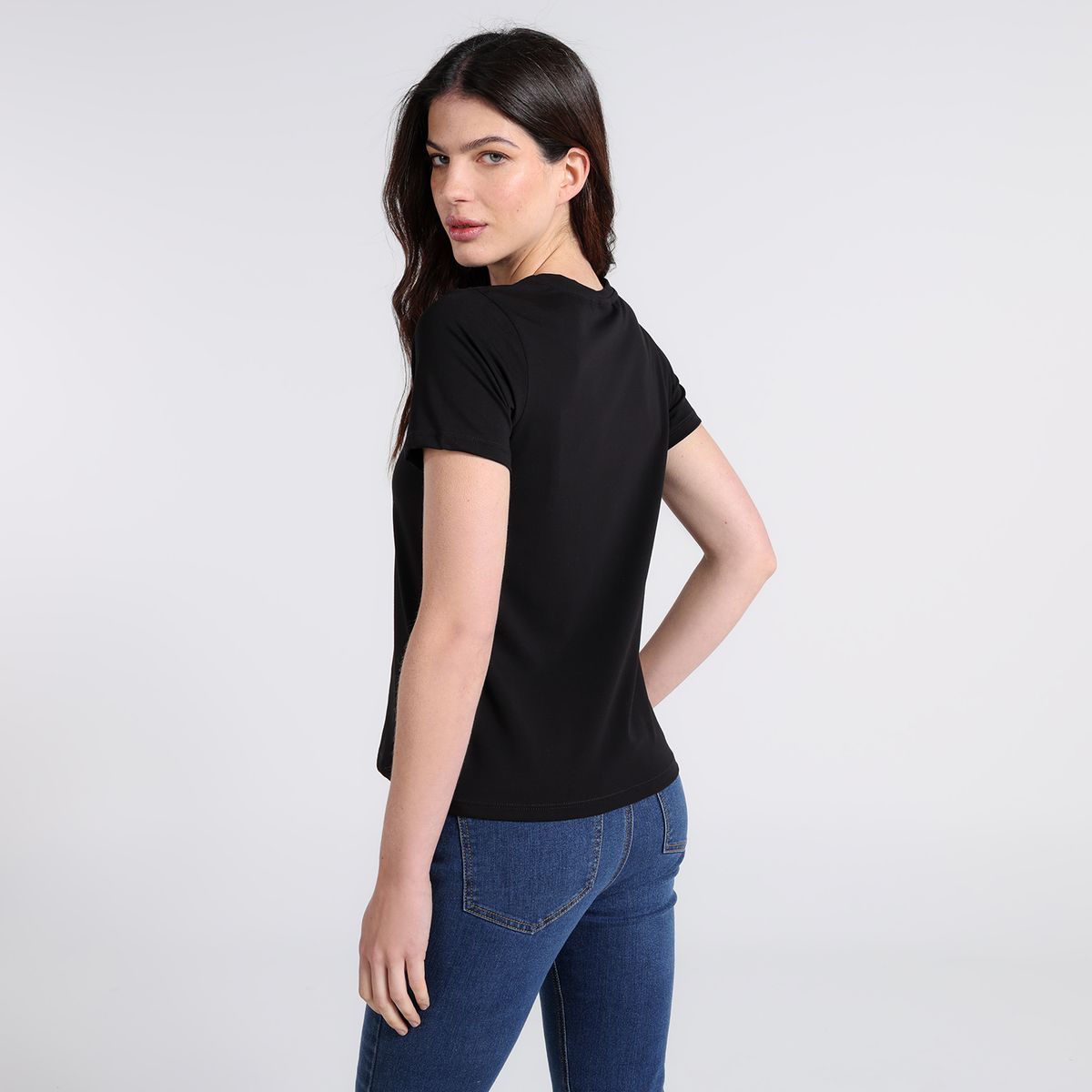 MOSSIMO - Camiseta Mujer con Estampado Manga corta de Algodón Mossimo 