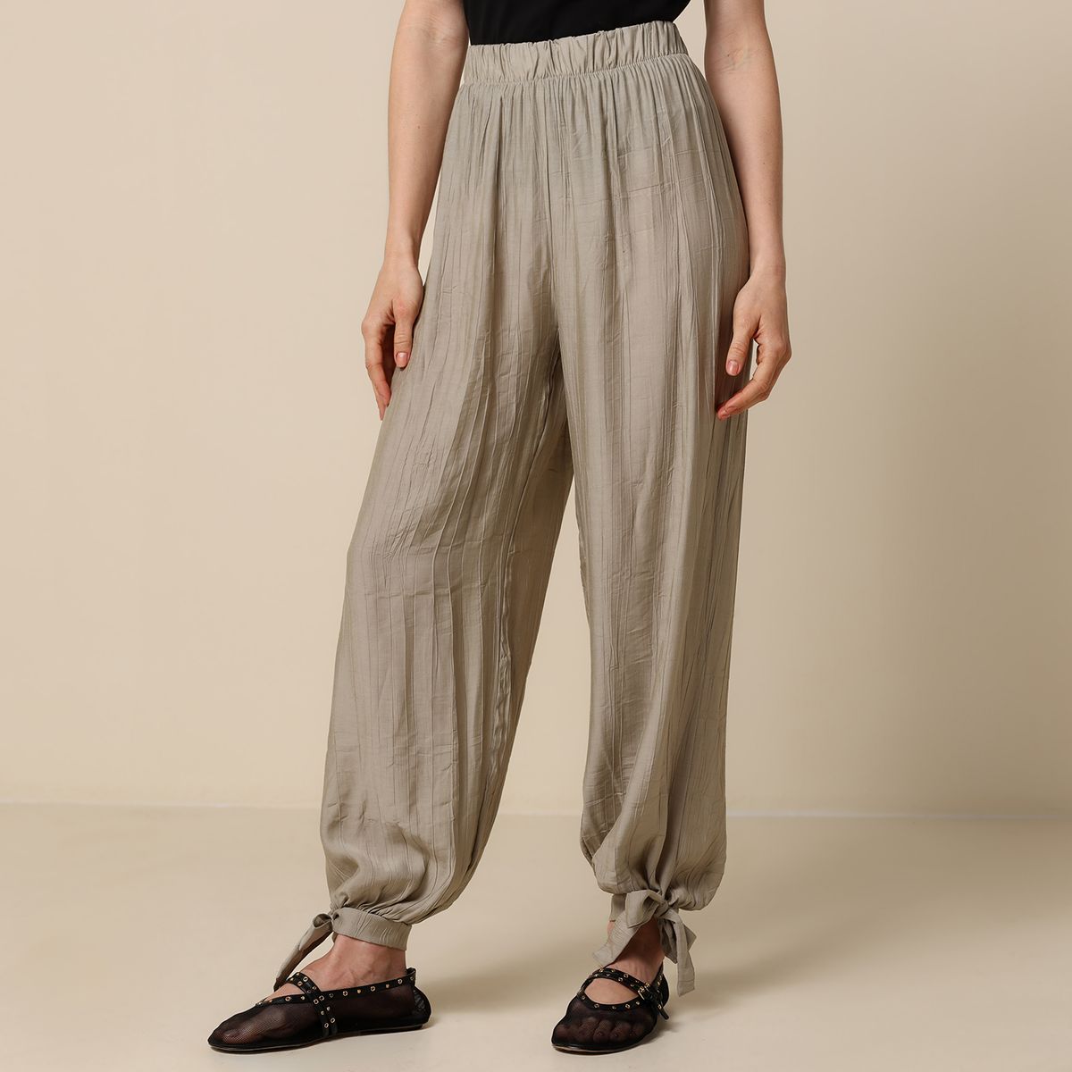 UNIVERSITY CLUB - Pantalón Oversize Mujer Tiro medio University club