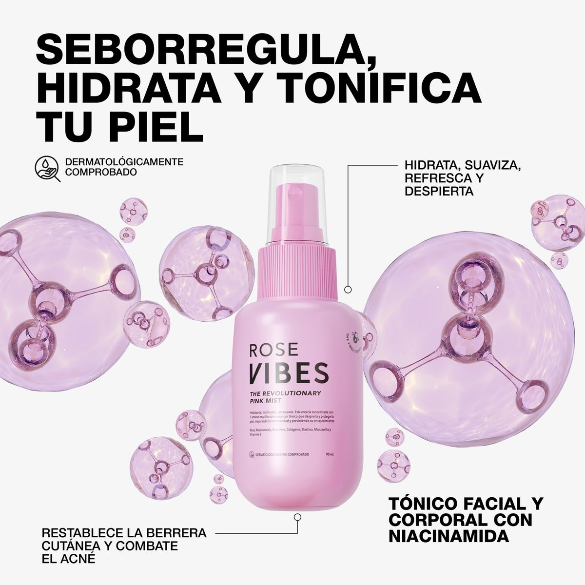 VIBES - Tónico facial con niacinamida Vibes para Todo tipo de piel 90 ml