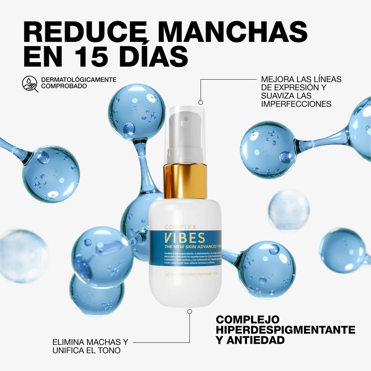 VIBES - Tratamiento para reducir manchas y melasma Vibes para Todo tipo de piel 35 ml