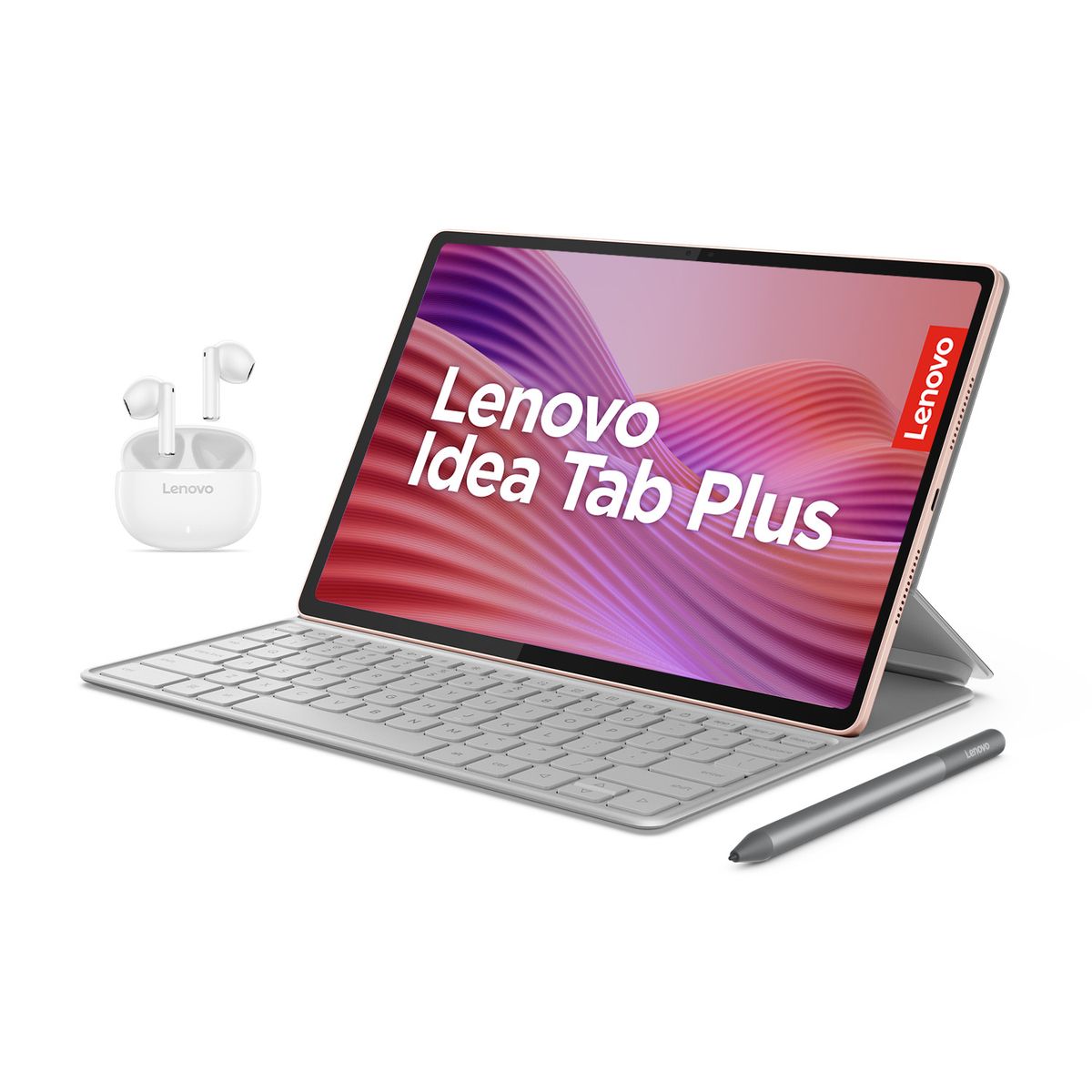 Lenovo - Tablet Lenovo Idea Tab Plus 256GB | Pantalla 12.1 pulgadas | 8GB RAM | Camara Posterior 13MP | Camara Frontal 8MP | + Tecladofolio + Pen + Audífonos