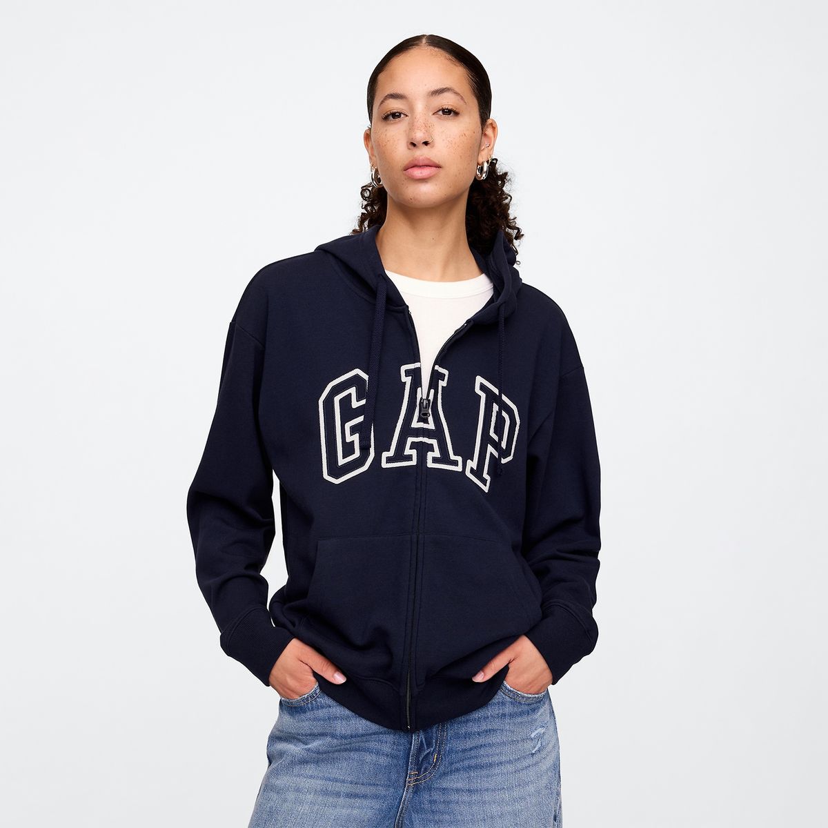GAP - Hoodie Mujer con Logo de Algodón GAP