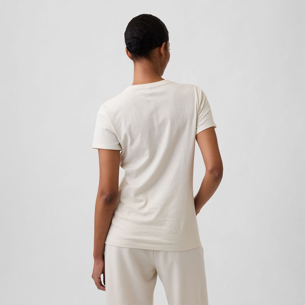 GAP - Camiseta Mujer con Logo Manga corta de Algodón GAP