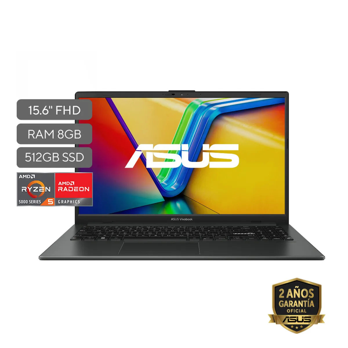 ASUS - Portátil ASUS Vivobook Go 15 |AMD Ryzen 5 | LPDDR5 8GB|  512 GB SSD de almacenamiento | Windows 11 Home|15.6 Pulgadas |E1504FA-BQ4315W |  Computador portátil