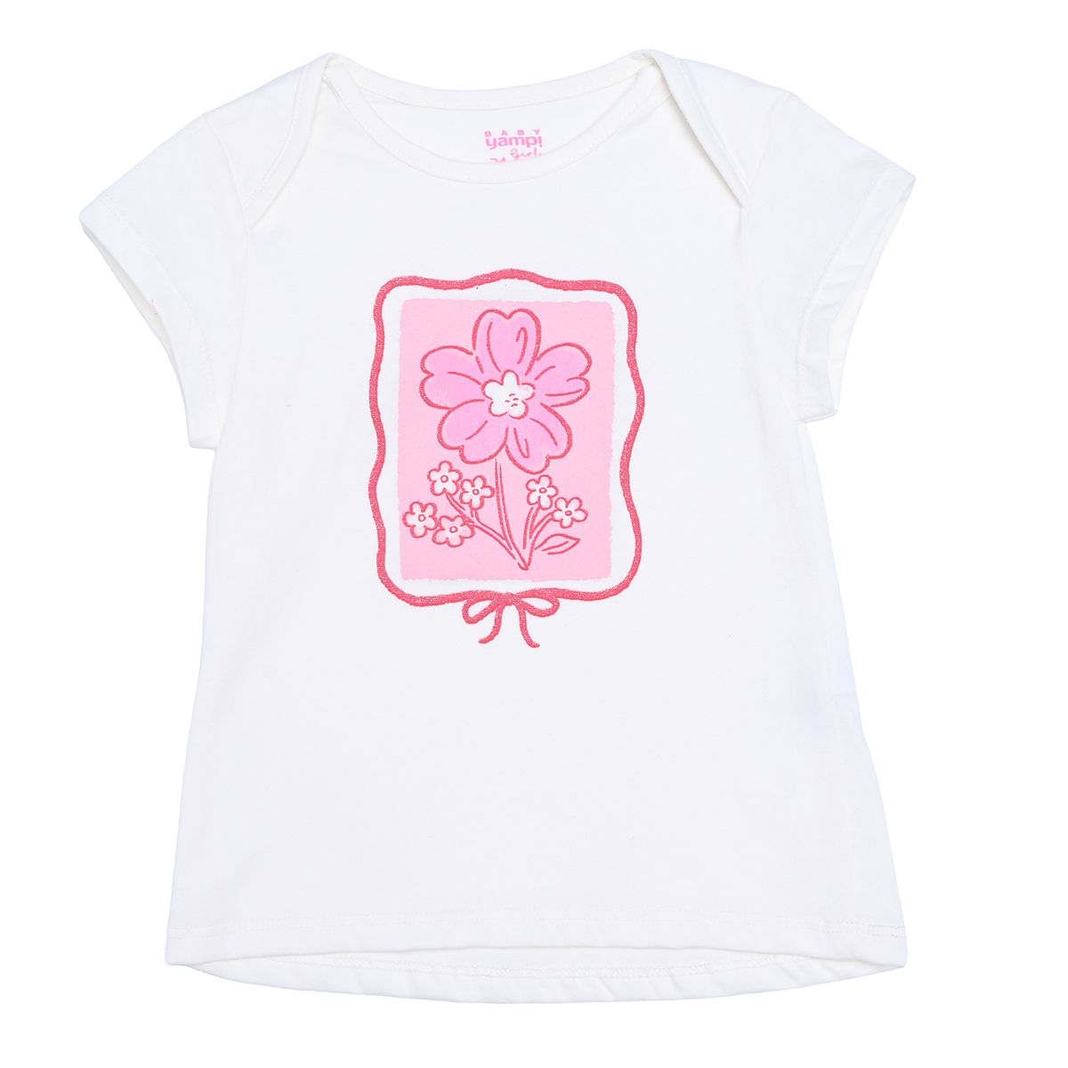 YAMP - Camiseta para Bebé niña con Estampado de Algodón Yamp