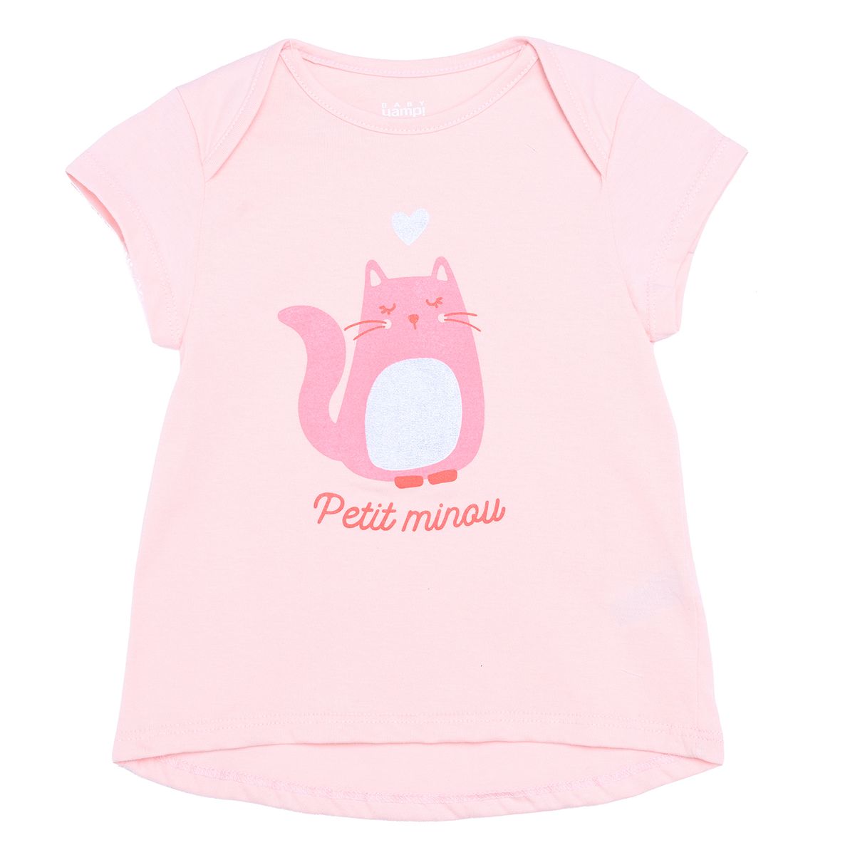YAMP - Camiseta para Bebé niña con Estampado de Algodón Yamp